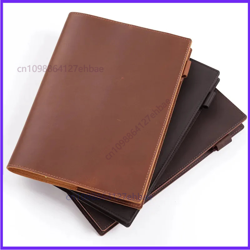 Leather Work Diary Covers - Couverture de carnet en cuir vintage