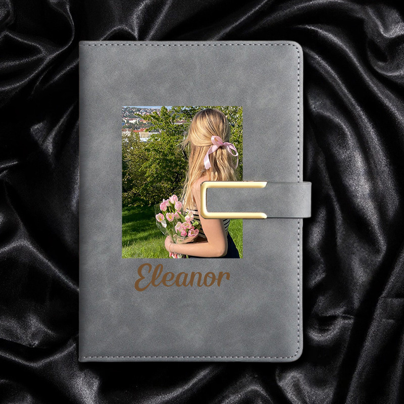 Leather Work Diary Covers - Carnet en similicuir personnalisable avec nom