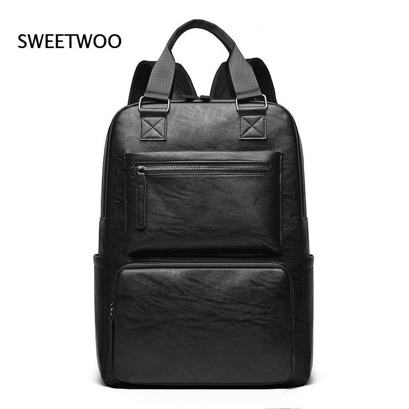 Leather Work Rucksack Mens - Sac à dos pour ordinateur portable