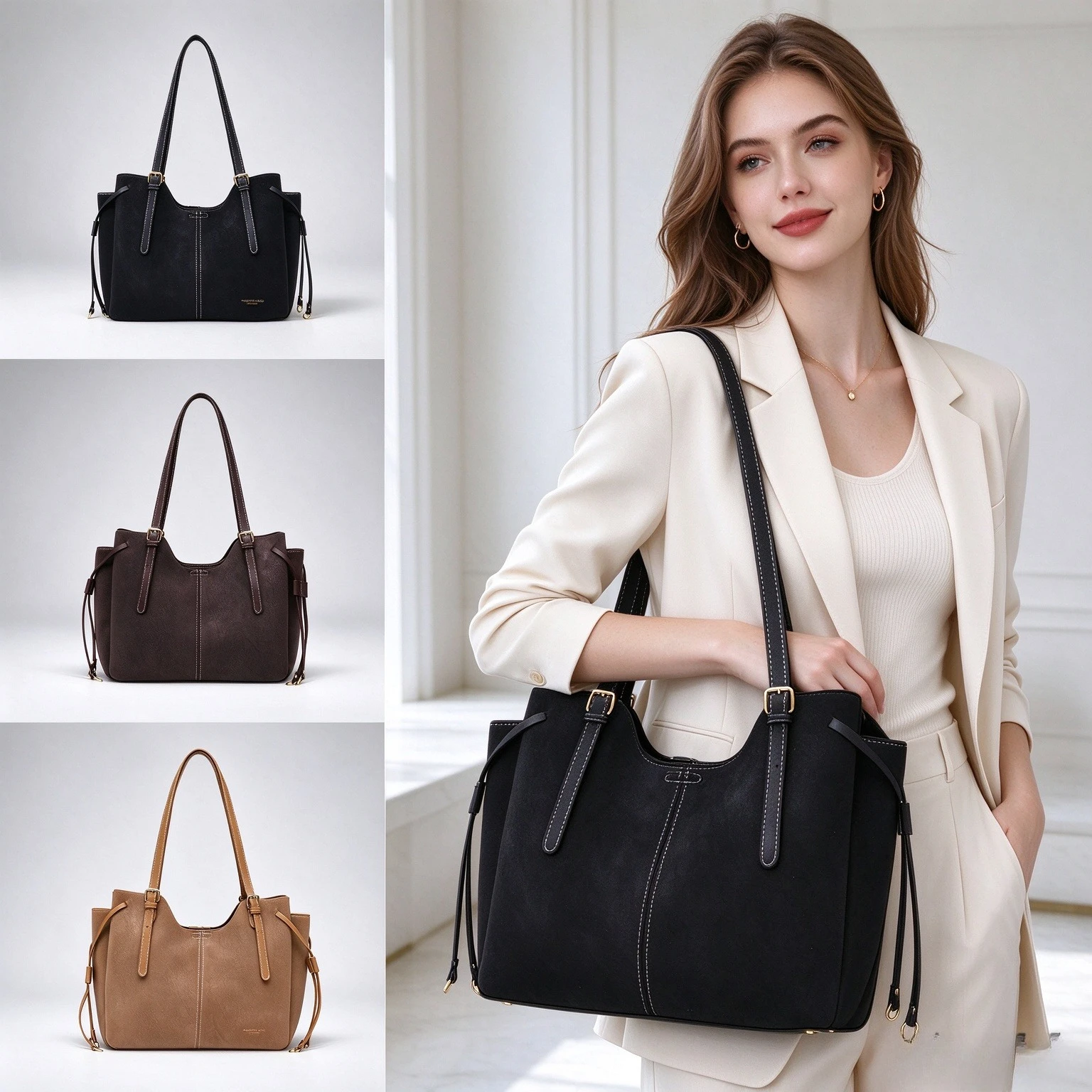 Sac fourre-tout de luxe à pomp - Leatherwork Designs avis et prix
